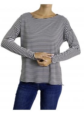 maglia a righe con manica lunga
